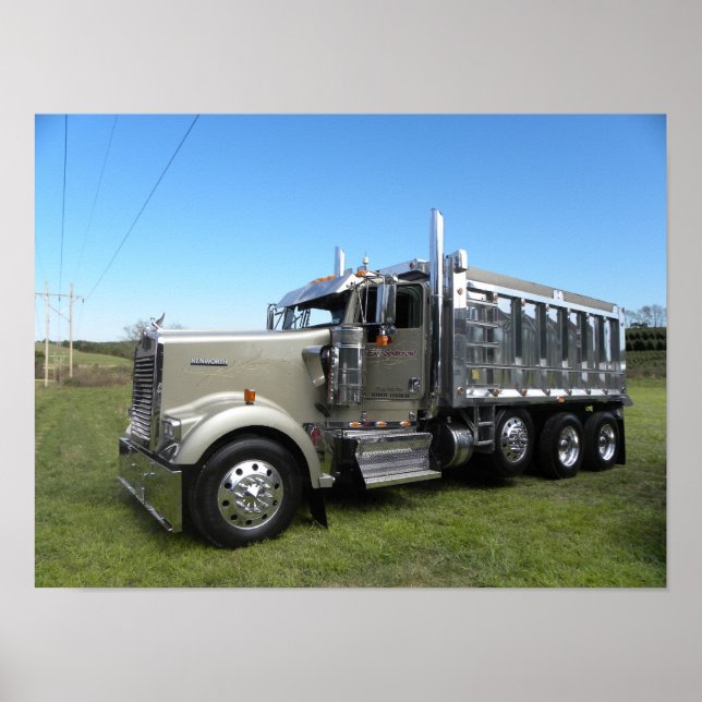 Póster Kenworth W900L Dumper (Frente)