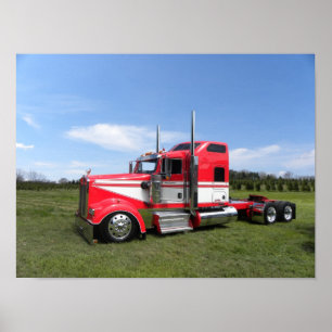Póster Kenworth W900L mantiene la baja