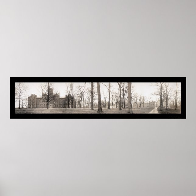 Póster Kenyon College Gambier Photo 1910 (Frente)