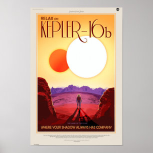 Póster Kepler-16b