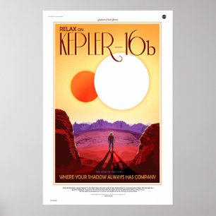 Póster Kepler-16b