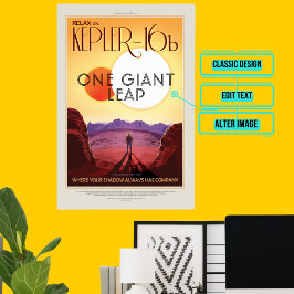 Póster Kepler-16b - Turismo espacial