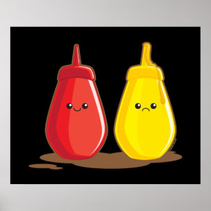 Póster Ketchup y Mustard