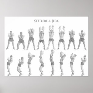 Póster Kettlebell Jerk
