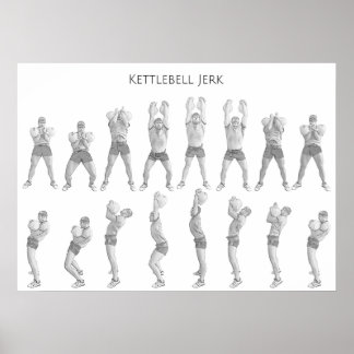 Póster Kettlebell Jerk