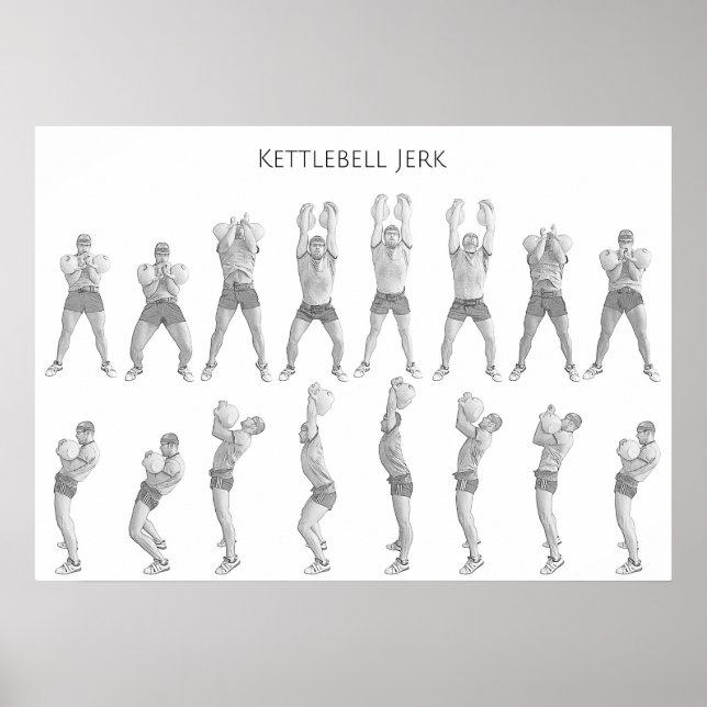 Póster Kettlebell Jerk (Frente)