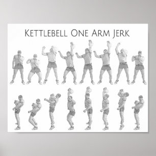 Póster Kettlebell One Arm Jerk