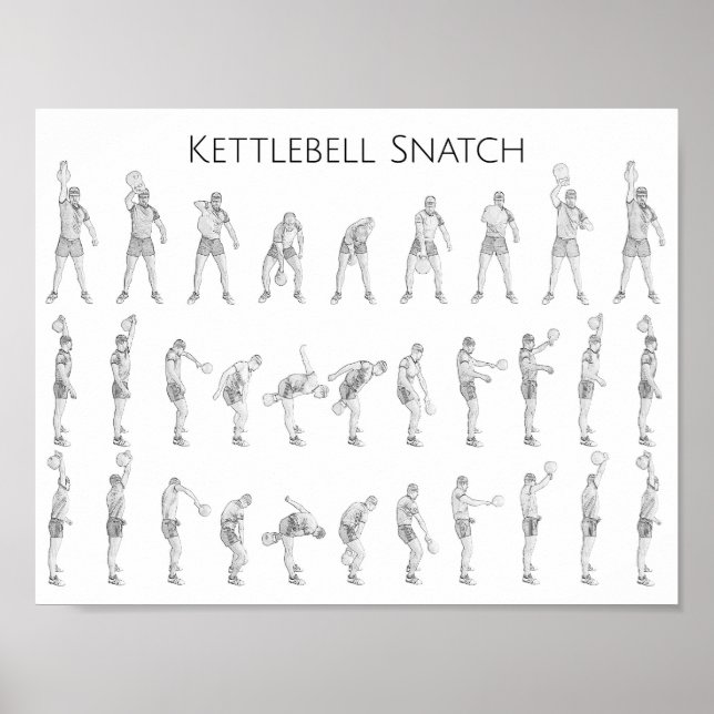 Póster Kettlebell Snatch (Frente)