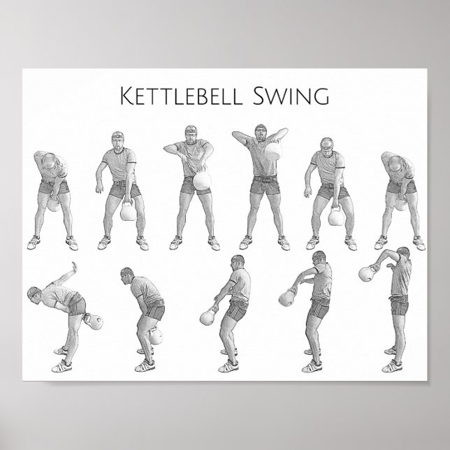 Póster Kettlebell Swing (Frente)