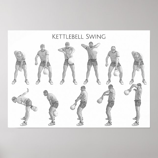 Póster Kettlebell Swing (Frente)