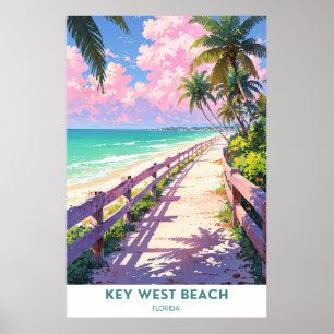 Póster Key West Beach, Florida