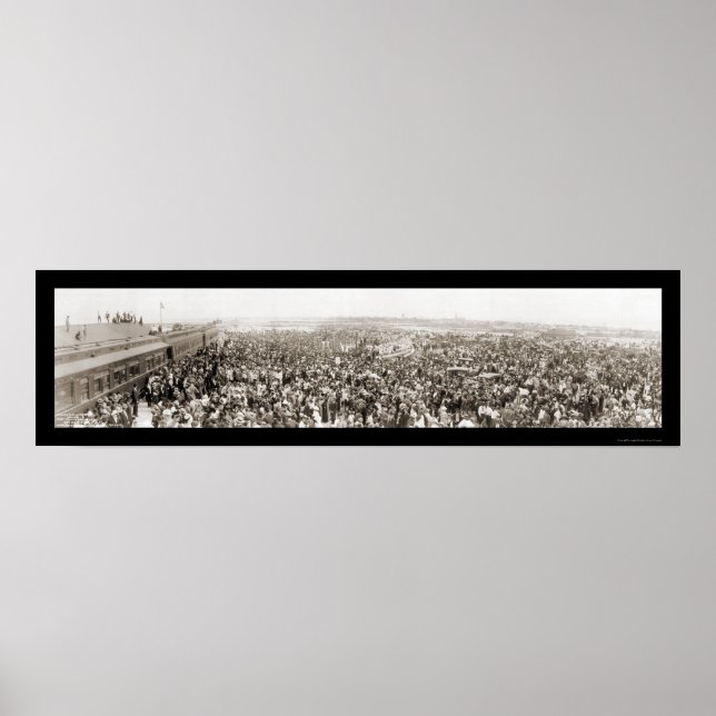 Póster Key West FL 1st Train Photo 1912 (Frente)