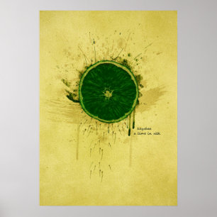 Póster KEYCHEE a lime en silk