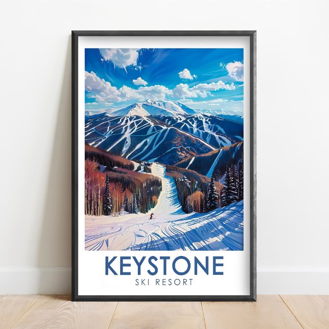 Póster Keystone Ski Resort Art - Dercum Mountain Print -  (Subido por el creador)
