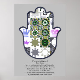 Póster Khamsa Hand Poster Design 1 Renter