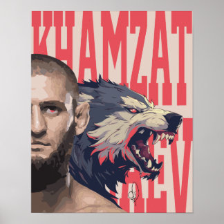Póster Khamzat Borz Chimaev Poster
