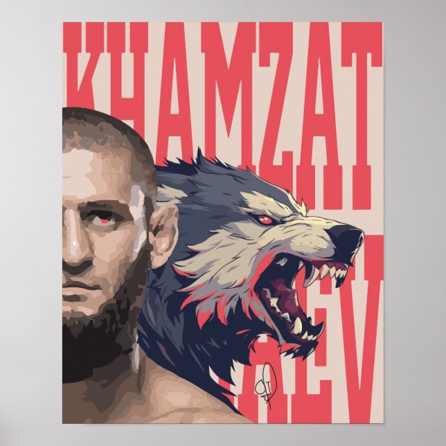 Póster Khamzat Borz Chimaev Poster (Frente)