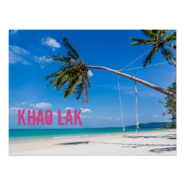 Póster Khao Lak Phang-Nga Tailandia Beach Panorama Holida