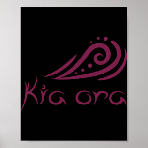 Póster Kia Ora Hola Ola En Maorí Neozelandés Lynesian 