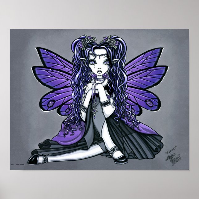Póster "Kiara" Poster Princesa de Mariposa Gótica (Frente)