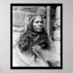 Póster Kickapoo, hombre de medicina india 1917