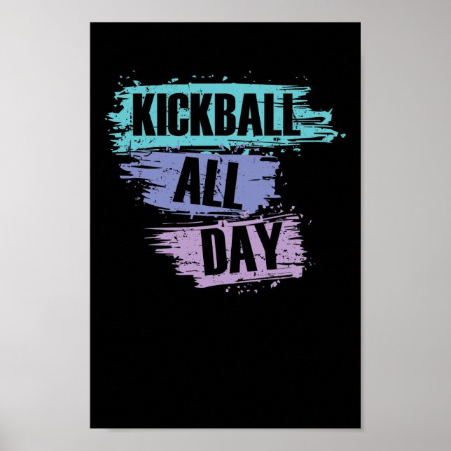 Póster Kickball all Day Gummiball USA Sport (Frente)
