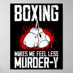 Póster Kickboxer de boxeo divertido Savate Mma Martial Ar
