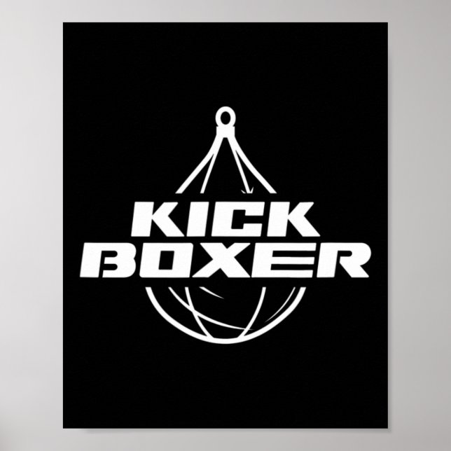 Póster Kickboxer Kick Boxing Artes Marciales Kickboxing P (Frente)