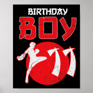 Póster Kickboxing 11 años cumpleaños Mma Artes Marciales 