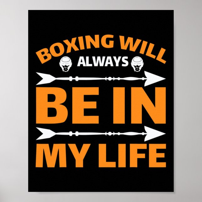 Póster Kickboxing Boxeo Muay Thai  (Frente)