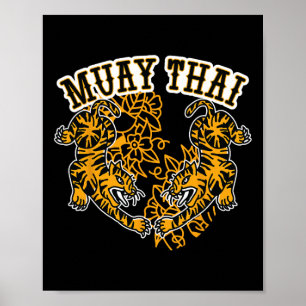 Póster Kickboxing de Muay Thai, Tigres de Muay Thai, Muay