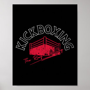 Póster Kickboxing El ring está llamando