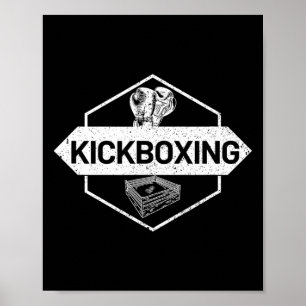 Póster Kickboxing En El Ring