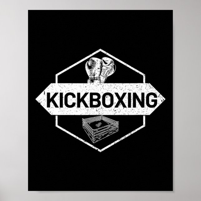 Póster Kickboxing En El Ring (Frente)