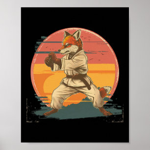 Póster Kickboxing Fox Artes Marciales Karate Jiu-jitsu Mm