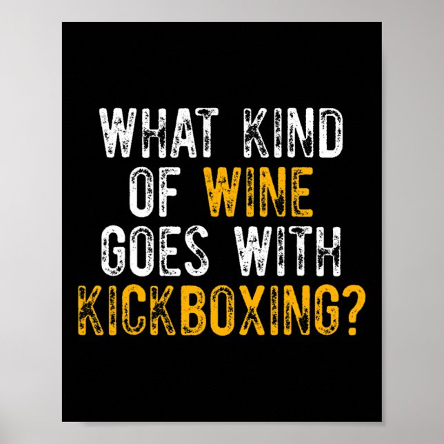 Póster Kickboxing Kick Boxing Workout _1  (Frente)