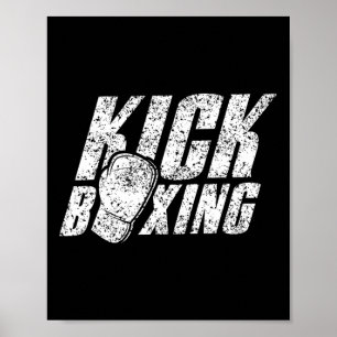 Póster Kickboxing Kickboxer Kickbox Boxeo de Contacto Art