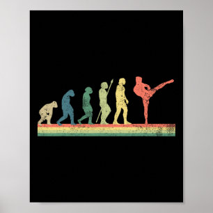 Póster Kickboxing Kickboxer Retro Antiguo