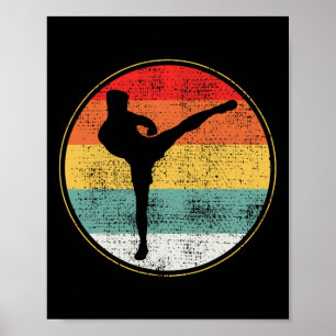 Póster Kickboxing Kickboxer Retro Vintage _1