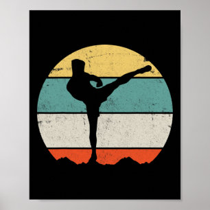 Póster Kickboxing Kickboxer Vintage