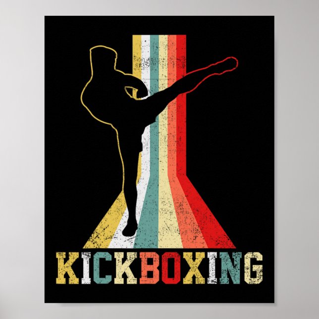 Póster Kickboxing Kickboxer Vintage _1  (Frente)