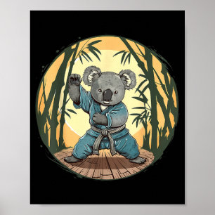 Póster Kickboxing Koala Artes Marciales Karate Jiu-Jitsu