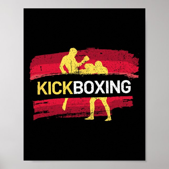 Póster Kickboxing Martial Arts  (Frente)