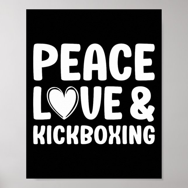 Póster Kickboxing Me encanta Kickboxing Kickboxer  (Frente)