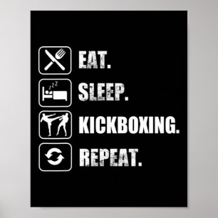 Póster Kickboxing Muay Thai Artes Marciales Tigre Sak Yan