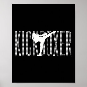 Póster Kickboxing Mujeres Es Kickboxing Chica Es Mujer Ki