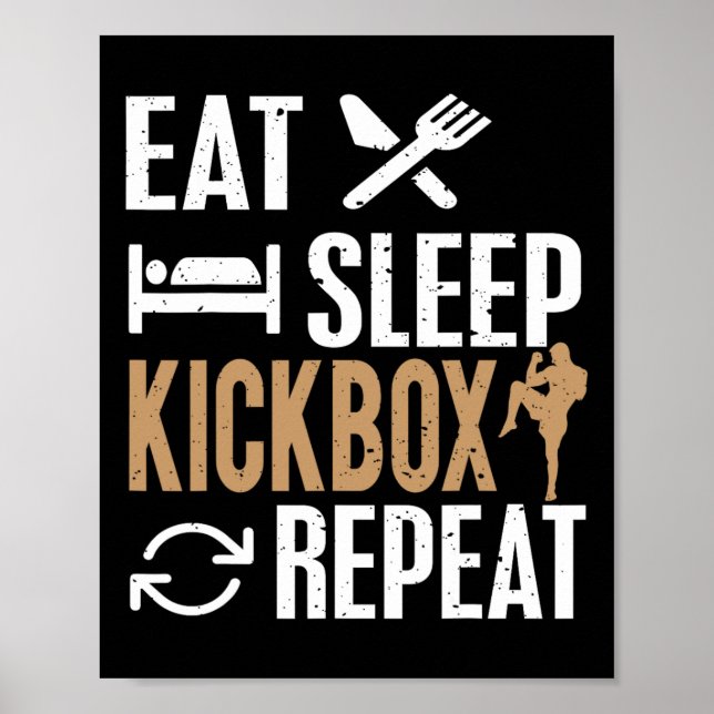 Póster Kickboxing Para Kickboxer (Frente)