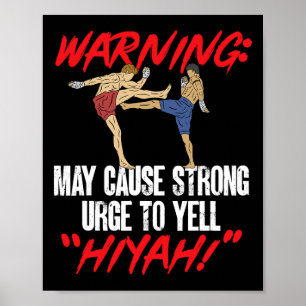 Póster Kickboxing Por qué caminar cuando puedes dar una p