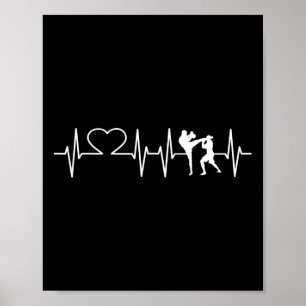 Póster Kickboxing Shirt Kick Boxing Karate Tee