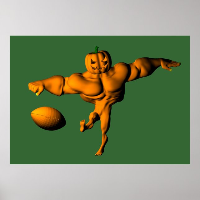 Póster Kickoff de la Liga de Fútbol de Halloween (Frente)